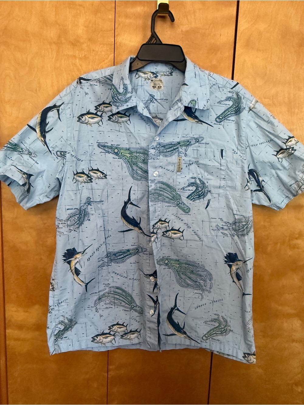 Columbia Performance Fishing Gear Button up Shirt men size m